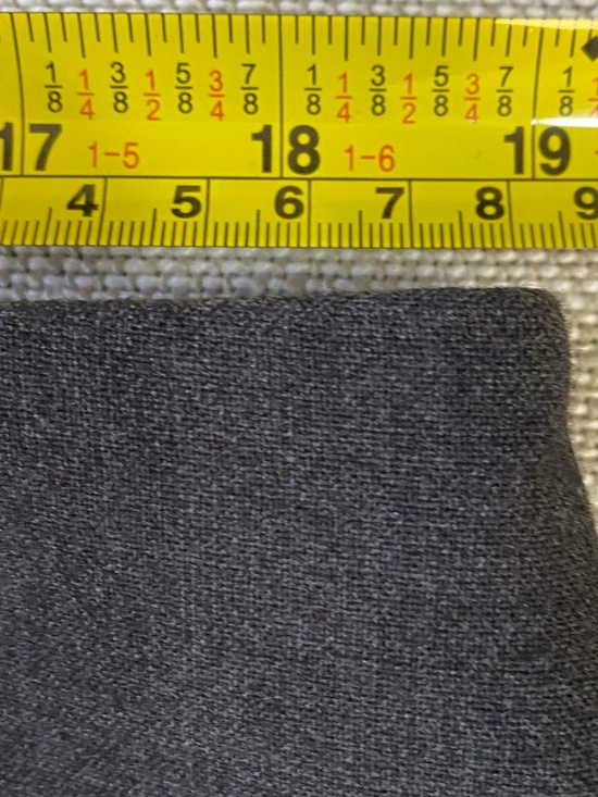 Le Chateau Charcoal Grey Modern Lean Fit Straight Leg Stretch Knit Pant-Sz 16 - Picture 11 of 12